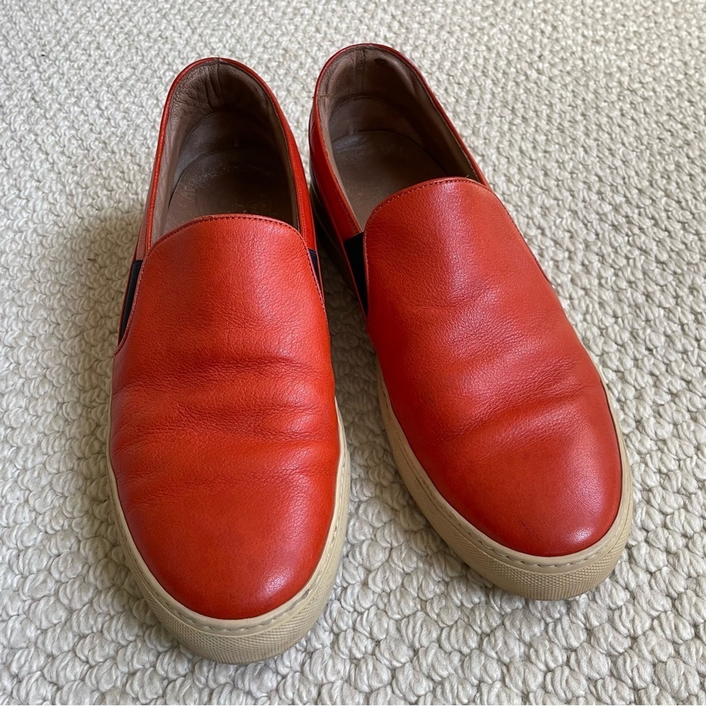 Paul Smith Red Leather Loafers
